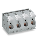 PCB terminal block; lever; 16 mm²; Pin spacing 15 mm; 8-pole; CAGE CLAMP®; commoning option; 16,00 mm²; gray