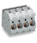 PCB terminal block; lever; 16 mm²; Pin spacing 10 mm; 7-pole; CAGE CLAMP®; commoning option; 16,00 mm²; gray