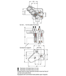 Female connector; with direct ground contact; 4-pole; 1,00 mm²; white