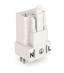 Plug for PCBs; straight; 3-pole; Cod. A