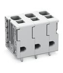 PCB terminal block; 4 mm²; Pin spacing 7.5 mm; 12-pole; Push-in CAGE CLAMP®; 4,00 mm²; gray