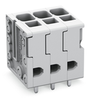 PCB terminal block; 4 mm²; Pin spacing 5 mm; 14-pole; Push-in CAGE CLAMP®; 4,00 mm²; gray
