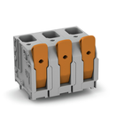 PCB terminal block; lever; 16 mm²; Pin spacing 15 mm; 8-pole; Push-in CAGE CLAMP®; 16,00 mm²; gray