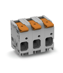 PCB terminal block; lever; 16 mm²; Pin spacing 15 mm; 8-pole; Push-in CAGE CLAMP®; 16,00 mm²; gray
