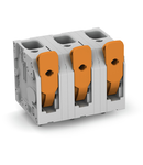 PCB terminal block; lever; 6 mm²; Pin spacing 12.5 mm; 4-pole; Push-in CAGE CLAMP®; 6,00 mm²; gray