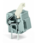 Stackable PCB terminal block; push-button; 2.5 mm²; Pin spacing 10/10.16 mm; 1-pole; suitable for Ex-e applications; CAGE CLAMP®; commoning option; 2,50 mm²; light gray