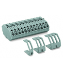 Feedthrough terminal block; 4 mm²; Pin spacing 7 mm; 11-pole; CAGE CLAMP®; 4,00 mm²; gray