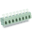 PCB terminal block; push-button; 2.5 mm²; Pin spacing 7.5/7.62 mm; 16-pole; suitable for Ex-e applications; CAGE CLAMP®; commoning option; 2,50 mm²; light gray