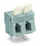 PCB terminal block; finger-operated levers; 2.5 mm²; Pin spacing 7.5/7.62 mm; 24-pole; CAGE CLAMP®; commoning option; 2,50 mm²; gray