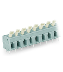 PCB terminal block; push-button; 2.5 mm²; Pin spacing 7.5/7.62 mm; 16-pole; suitable for Ex-e applications; CAGE CLAMP®; commoning option; 2,50 mm²; light gray