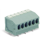 PCB terminal block; push-button; 1.5 mm²; Pin spacing 3.5 mm; 23-pole; Push-in CAGE CLAMP®; 1,50 mm²; gray