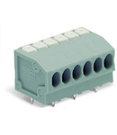 PCB terminal block; push-button; 1.5 mm²; Pin spacing 3.5 mm; 22-pole; Push-in CAGE CLAMP®; 1,50 mm²; gray