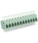 PCB terminal block; push-button; 2.5 mm²; Pin spacing 5/5.08 mm; 5-pole; suitable for Ex-e applications; CAGE CLAMP®; commoning option; 2,50 mm²; light gray