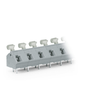 PCB terminal block; push-button; 2.5 mm²; Pin spacing 10/10.16 mm; 24-pole; CAGE CLAMP®; commoning option; 2,50 mm²; gray