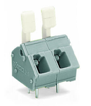 PCB terminal block; finger-operated levers; 2.5 mm²; Pin spacing 7.5/7.62 mm; 8-pole; CAGE CLAMP®; commoning option; 2,50 mm²; gray