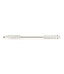 pre-assembled interconnecting cable; Eca; Socket/plug; 4-pole; Cod. A; H05Z1Z1-F 4G 1.5 mm²; 2 m; 1,50 mm²; white