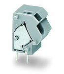 Stackable PCB terminal block; 2.5 mm²; Pin spacing 10/10.16 mm; 1-pole; PUSH WIRE®; 2,50 mm²; light gray