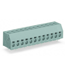 2-conductor PCB terminal block; 1.5 mm²; Pin spacing 5 mm; 10-pole; PUSH WIRE®; 1,50 mm²; blue