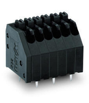 THR PCB terminal block; push-button; 0.5 mm²; Pin spacing 2.5 mm; 8-pole; Push-in CAGE CLAMP®; 0,50 mm²; black