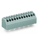 PCB terminal block; push-button; 1.5 mm²; Pin spacing 3.5 mm; 19-pole; Push-in CAGE CLAMP®; 1,50 mm²; gray