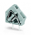 Stackable PCB terminal block; 2.5 mm²; Pin spacing 5/5.08 mm; 1-pole; CAGE CLAMP®; commoning option; 2,50 mm²; light gray