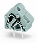 Stackable PCB terminal block; 2.5 mm²; Pin spacing 10/10.16 mm; 1-pole; CAGE CLAMP®; commoning option; 2,50 mm²; gray