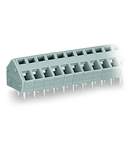 PCB terminal block; 2.5 mm²; Pin spacing 5/5.08 mm; 24-pole; suitable for Ex-e applications; CAGE CLAMP®; commoning option; 2,50 mm²; light gray