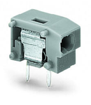 Stackable 2-conductor PCB terminal block; 0.75 mm²; Pin spacing 7.5/7.62 mm; 1-pole; PUSH WIRE®; 0,75 mm²; light gray