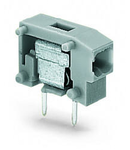 Stackable 2-conductor PCB terminal block; 0.75 mm²; Pin spacing 5/5.08 mm; 1-pole; PUSH WIRE®; 0,75 mm²; light green