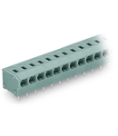 2-conductor PCB terminal block; 0.75 mm²; Pin spacing 5/5.08 mm; 4-pole; PUSH WIRE®; 0,75 mm²; gray