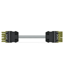 pre-assembled interconnecting cable; Eca; Socket/plug; 5-pole; Cod. B; 3 m; 1,50 mm²; light green
