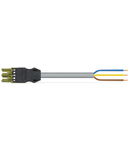 pre-assembled connecting cable; Eca; Socket/open-ended; 3-pole; Cod. B; H05VV-F 3 x 1.5 mm²; 6 m; 1,50 mm²; light green