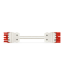 pre-assembled interconnecting cable; Eca; Socket/plug; 5-pole; Cod. P; H05Z1Z1-F 5G 2.5 mm²; 8 m; 2,50 mm²; red