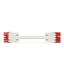 pre-assembled interconnecting cable; Eca; Socket/plug; 5-pole; Cod. P; H05Z1Z1-F 5G 2.5 mm²; 7 m; 2,50 mm²; red