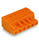 1-conductor female plug; 2.5 mm²; Pin spacing 7.62 mm; 11-pole; 2,50 mm²; orange