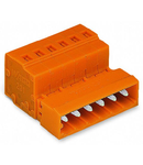 1-conductor male connector; 2.5 mm²; Pin spacing 5.08 mm; 19-pole; 2,50 mm²; orange