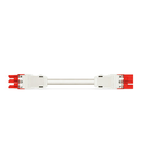 pre-assembled interconnecting cable; Eca; Socket/plug; 3-pole; Cod. P; H05VV-F 3G 1.5 mm²; 8 m; 1,50 mm²; red