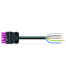 pre-assembled connecting cable; Eca; Socket/open-ended; 5-pole; Cod. B; H05VV-F 5G 1.5 mm²; 7 m; 1,50 mm²; blue