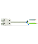 pre-assembled connecting cable; Cca; Socket/open-ended; 5-pole; Cod. A; H05Z1Z1-F 5G 2.5 mm²; 7 m; 2,50 mm²; white