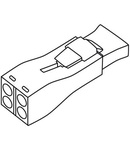 Luminaire disconnect connector; 2-pole; 4,00 mm²; yellow