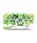 4-conductor ground terminal block; 2.5 mm²; suitable for Ex e II applications; side and center marking; for DIN-rail 35 x 15 and 35 x 7.5; Push-in CAGE CLAMP®; 2,50 mm²; green-yellow