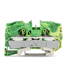 2-conductor ground terminal block; 16 mm²; suitable for Ex e II applications; side and center marking; for DIN-rail 35 x 15 and 35 x 7.5; Push-in CAGE CLAMP®; 16,00 mm²; green-yellow