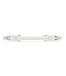 pre-assembled interconnecting cable; Eca; Socket/plug; 2-pole; Cod. A; H05VV-F 2 x 2.5 mm²; 6 m; 2,50 mm²; white