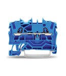 2-conductor through terminal block; 2.5 mm²; for Ex e II and Ex i applications; side and center marking; for DIN-rail 35 x 15 and 35 x 7.5; Push-in CAGE CLAMP®; 2,50 mm²; blue