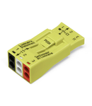 Luminaire disconnect connector; 3-pole; 4,00 mm²; yellow