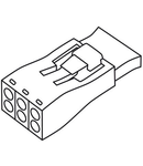 Luminaire disconnect connector; 3-pole; 4,00 mm²; yellow