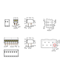 PCB terminal block; 1.5 mm²; Pin spacing 3.5 mm; 7-pole; PUSH WIRE®; 1,50 mm²; white