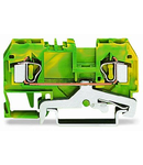 2-conductor ground terminal block; 4 mm²; center marking; for DIN-rail 35 x 15 and 35 x 7.5; CAGE CLAMP®; 4,00 mm²; green-yellow