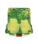 2-conductor ground terminal block; 95 mm²; lateral marker slots; only for DIN 35 x 15 rail; 2.3 mm thick; copper; POWER CAGE CLAMP; 95,00 mm²; green-yellow