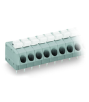 PCB terminal block; push-button; 2.5 mm²; Pin spacing 5 mm; 6-pole; Push-in CAGE CLAMP®; 2,50 mm²; gray